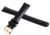 Invicta Womens 16mm x 14mm Black Patent Leather Watch Band W/ Rose Gold Buckle
