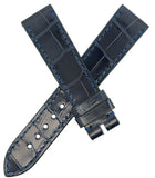 Chopard 18mm x 16mm Navy Blue Alligator Women's Watch Band Strap 105/70