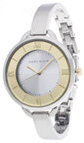 Anne Klein Womens Silver Dial Silver Metal Bangle Bracelet Watch AK/2269SVTT