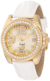 Invicta 1117 Wildflower MOP Dial White Leather Strap Women's Watch