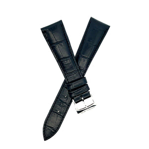 Raymond Weil 18mm x 16mm Black Alligator Pattern Leather Watch Strap Band