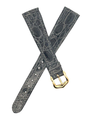 Raymond Weil 15mm Gray Leather Watch Strap Band NOS