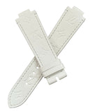 Louis Vuitton Tambour 21mm x 18mm White Leather Unisex Band