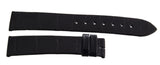 Genuine Longines 18mm x 16mm Black Alligator Glossy Leather Watch Band