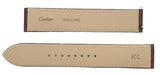 Cartier 18mm x 18mm Brown Leather Watch Band Strap KDA3LM52