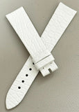PIAGET 17mm x 14mm White Alligator Leather Watch Band Strap FWD