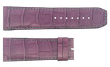 Manufacture Royale 25mm x 23mm Purple Alligator  Leather  Watch Band