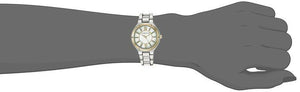 Anne Klein Women's AK/2263MPTT Glitter Accented Two-Tone Bracelet Watch