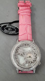 Davena WOW White MOP Dial Swarovski Crystal 43mm Case Women's Quartz Watch