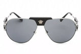 Versace Men's VE2252-100187-63 63mm Gunmetal Sunglasses