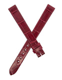 Cartier 11mm x 10mm Burgundy Alligator Leather Watch Band KD7JAY35 FDE