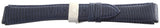 Aqua Master 20mm Widens to 24mm Dark Blue Leather Watch Band Strap