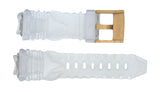 TechnoMarine Rubber Watch Strap Band 15MM Gold Buckle