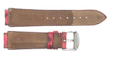 17mm Pink Python Leather Watch Band Fits Aqua Marine Watches