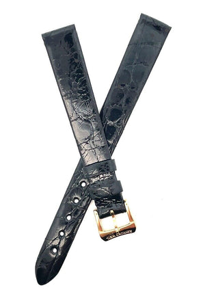 Raymond Weil 12mm Black Leather Women's Watch Strap Band