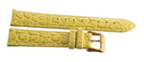 Invicta 18mm x 16mm Green Alligator Leather Gold Buckle Watch Band