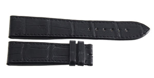 New 22mm x 20mm Kerbedanz Mens Black Leather Watch Band Strap H22-12