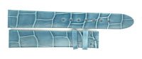 Montblanc Womens 14mm x 13mm Turquoise Alligator Leather Watch Band Strap FYB