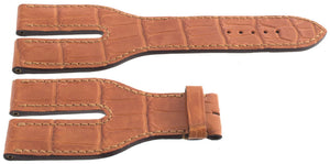 Roger Dubuis 33x18mm Alligator Brown Watch Band Strap
