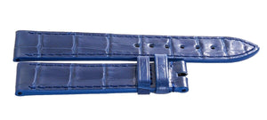 Chopard 18mm x 16mm Blue Shiny Alligator Watch Band 105/070 B0201-0440