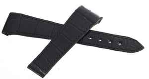 Genuine Chopard 22mm x 16mm Black Alligator Leather Watch Band Strap