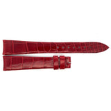 Ulysse Nardin 16mm x 13mm Red Leather Watch Band Strap