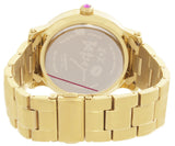 BETSEY JOHNSON  BOYFRIEND PEARL DIAL GOLD-TONE METAL WATCH BJ00229-02