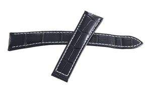 Raymond Weil Maestro Men's 20mm x 16mm Navy Blue Leather Watch Band V1.19