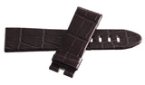 Montblanc 22mm x 20mm Brown Alligator Leather Watch Band Strap FQK