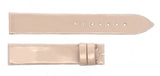 Poiray 16mm x 15mm Beige Patent Leather  Women's Watch Band Strap 105/70