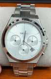 DKNY NY2378 Parsons Silver Dial Stainless Steel Chronograph Men's Watch