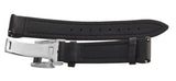 18mm Jacob & Co Black Polyurethane Rubber Watch Band Strap