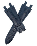 ULYSSE NARDIN 26mm  EXECUTIVE DUAL TIME NAVY BLUE LEATHER STRAP