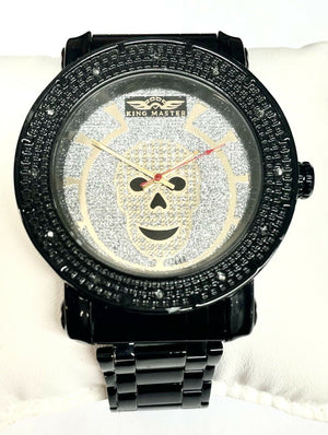 King Master Men's  Silver Dial Ceramic Watch