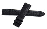 Montblanc Men's 20mm x 18mm Black Alligator Leather Watch Band Strap FXH