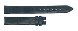 PIAGET 12mm x 12mm Black Alligator Leather Women's Watch Band Strap FZA
