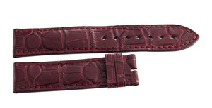 Genuine Arnold & Son 20mm x 20mm Burgundy Alligator Leather Watch Band Strap
