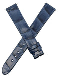 Montblanc 14mm x 13mm Navy Blue Alligator Leather Women's Watch Band Strap FCB