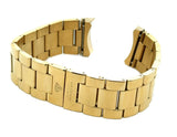 Aqua Master Mens 24mm Gold Stainless Steel Watch Band Bracelet