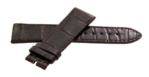 Chopard 20mm x 18mm Dark Brown Shiny Alligator Watch Band B0208-0459