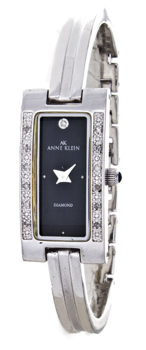 Anne Klein Women's Black Dial Silver Watch 10/7871