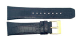Kenneth Cole Men's 24mm Dark Brown Leather Watch Band Strap Gold Buckle