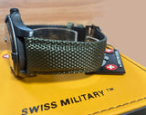 CX Swiss Military DESERT STORM Day/Date watch 42mm Olive Camo strap/dial 3101