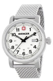 Wenger Silver Dial White Stainless Steel Bracelet Watch 1021.103