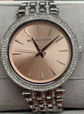 Michael Kors MK3218 Darci Pink Dial Stainless Steel Crystal Women's Watch