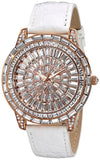 Peugeot J6013RG Couture Rose Gold Dial White Leather Strap Women's Watch