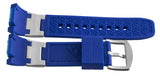 Aqua Master 28mm Blue Rubber Watch Band Strap W/Silver Buckle