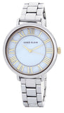 Anne Klein Womens Mother of Pearl Dial Silver Tone Bracelet Watch AK/2065MPTT
