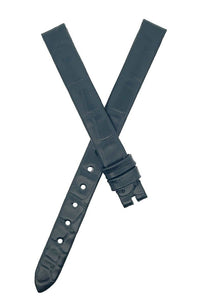 Corum Swiss 9mm x 9mm Black Alligator Leather Watch Band 91-10