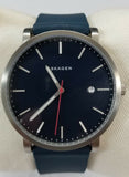 Skagen SKW6343 Hagen Blue Dial Blue Silicone Strap Men's Watch